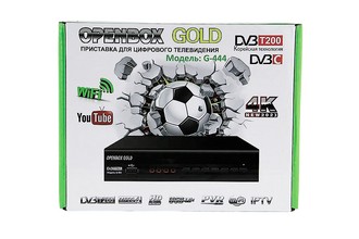 Цифровая приставка HD OPENBOX Gold G-444 эфирная, DVB-T2, тв бесплатно, тюнер, ресивер, приемник