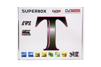 Ресивер цифровой HD T - SUPERBOX  T8000 эфирный DVB-T2/C приставка бесплатное тв тюнер медиаплеер